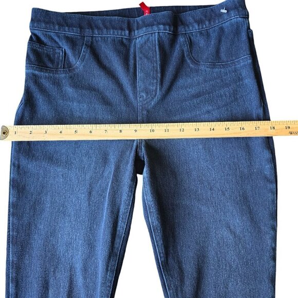 Spanx High Waisted Skinny women’s blue Jeans. size Large - Picture 5 of 8